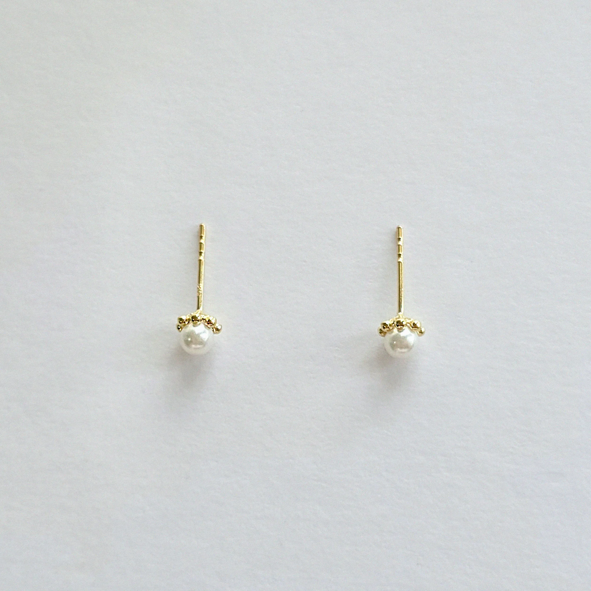 14K Bloom Pearl Studs