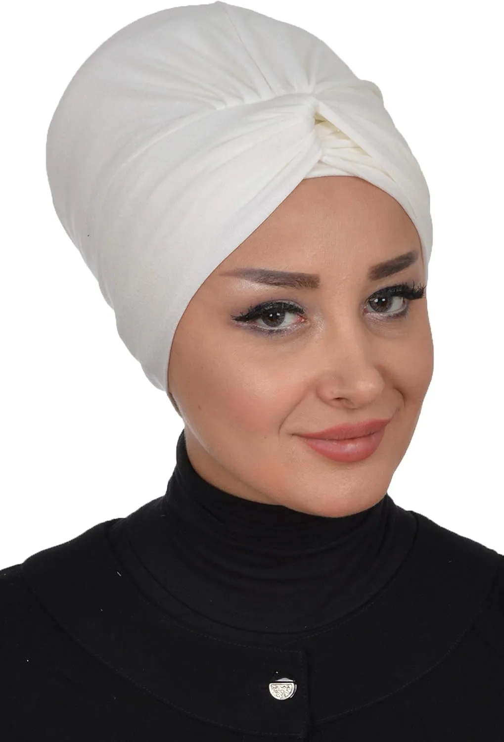 Aisha's Design Maharajah Instant Turban Hijab for Women Headwrap Lightweight Headscarf Modest Headwear for Women Indigo