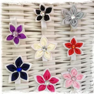 Baby & girl assorted floral non slip hair clip. clip94