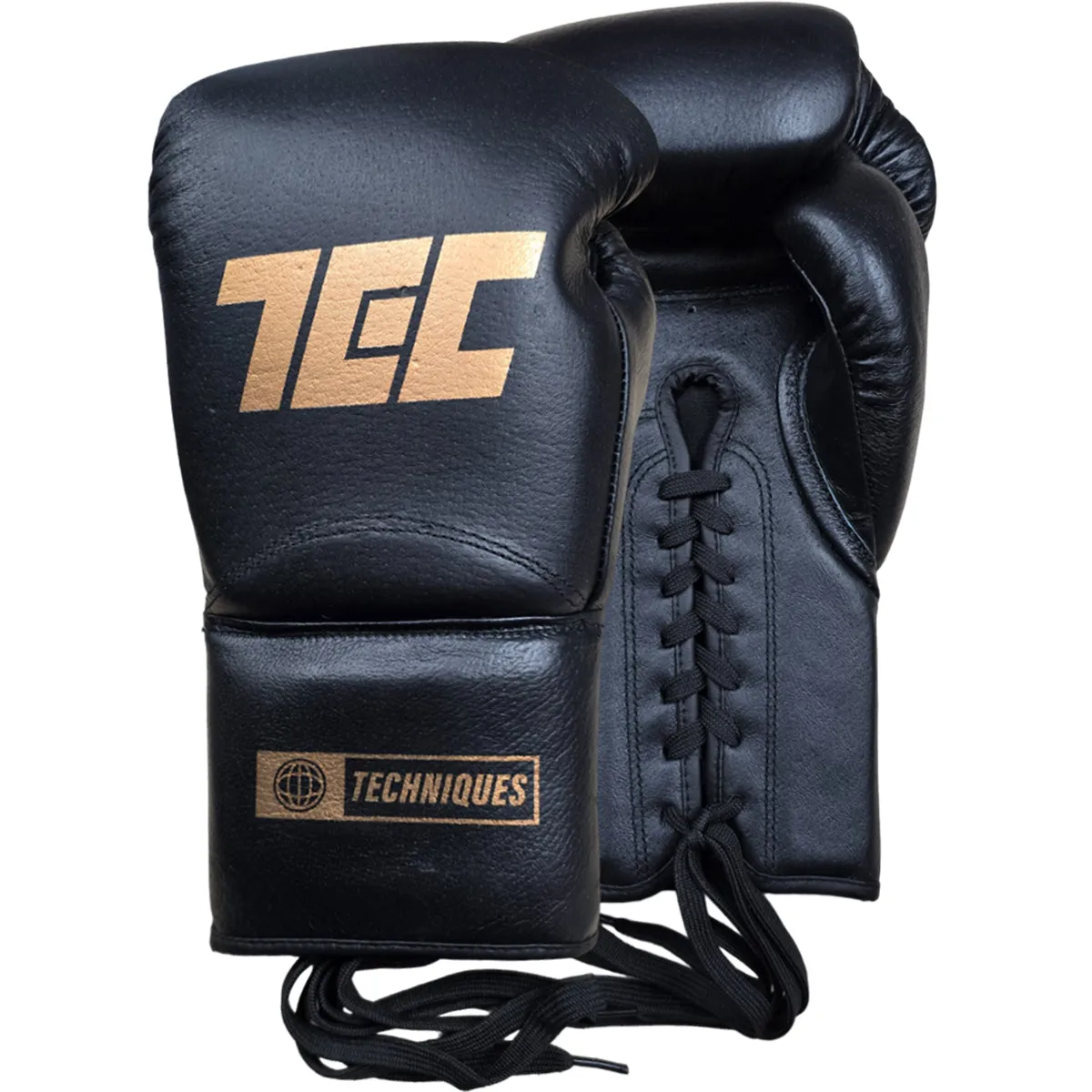 Boxing Gloves Professional TEC Lace-Up Techniques Black (Canada)
