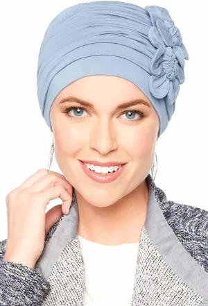 Cardani Large Flapper Turban Viscose from Bamboo Hat for Large Heads