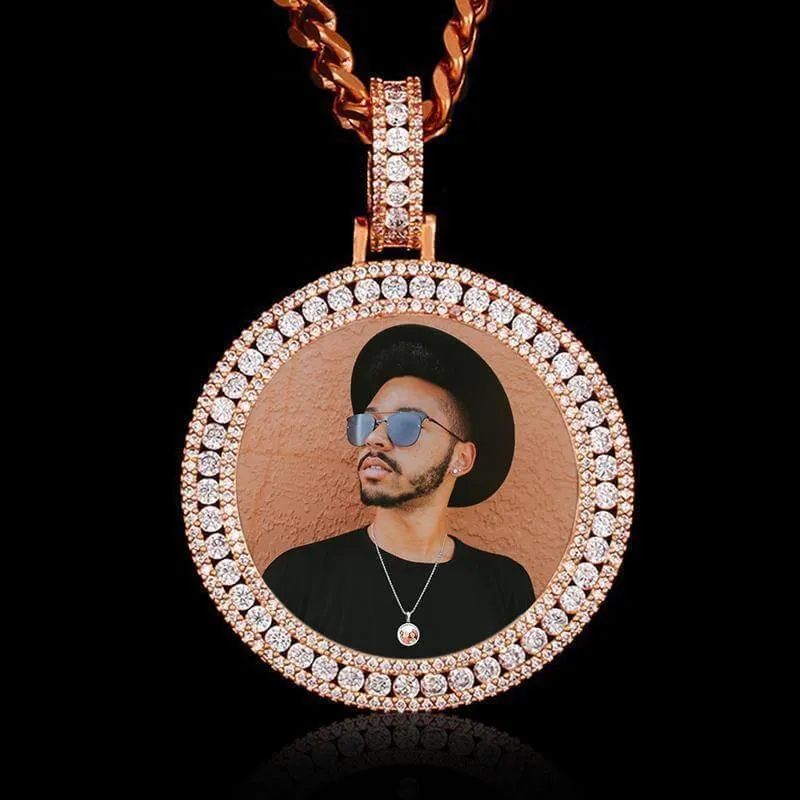 Custom 3D Photo Medallion Pendant Necklace