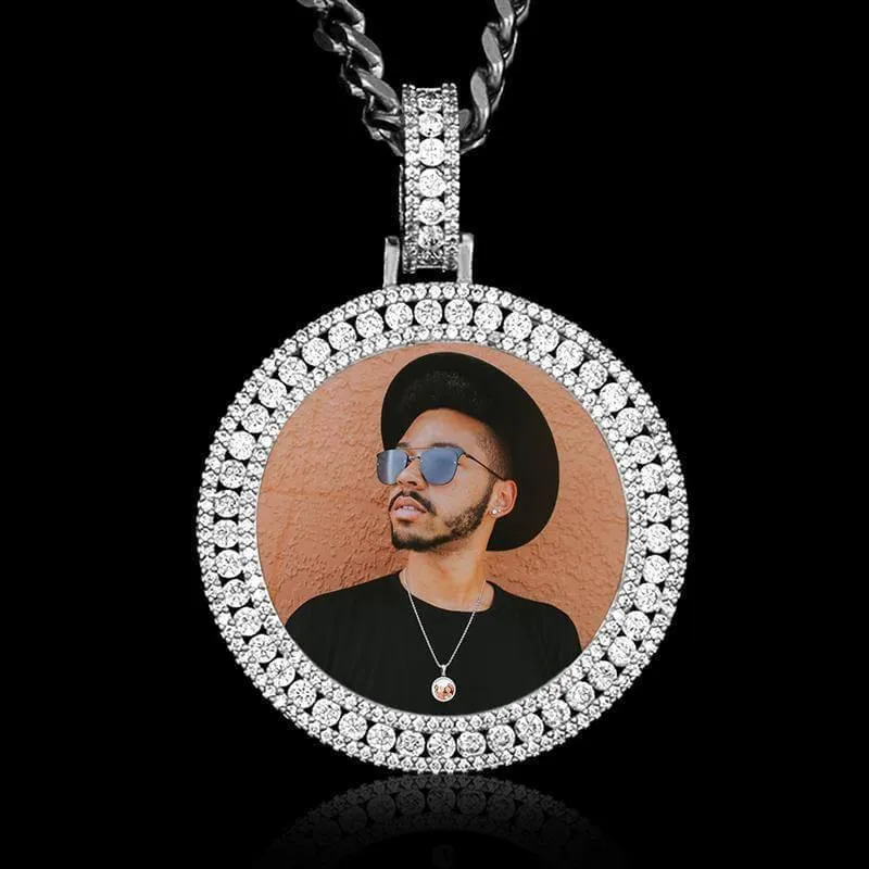 Custom 3D Photo Medallion Pendant Necklace