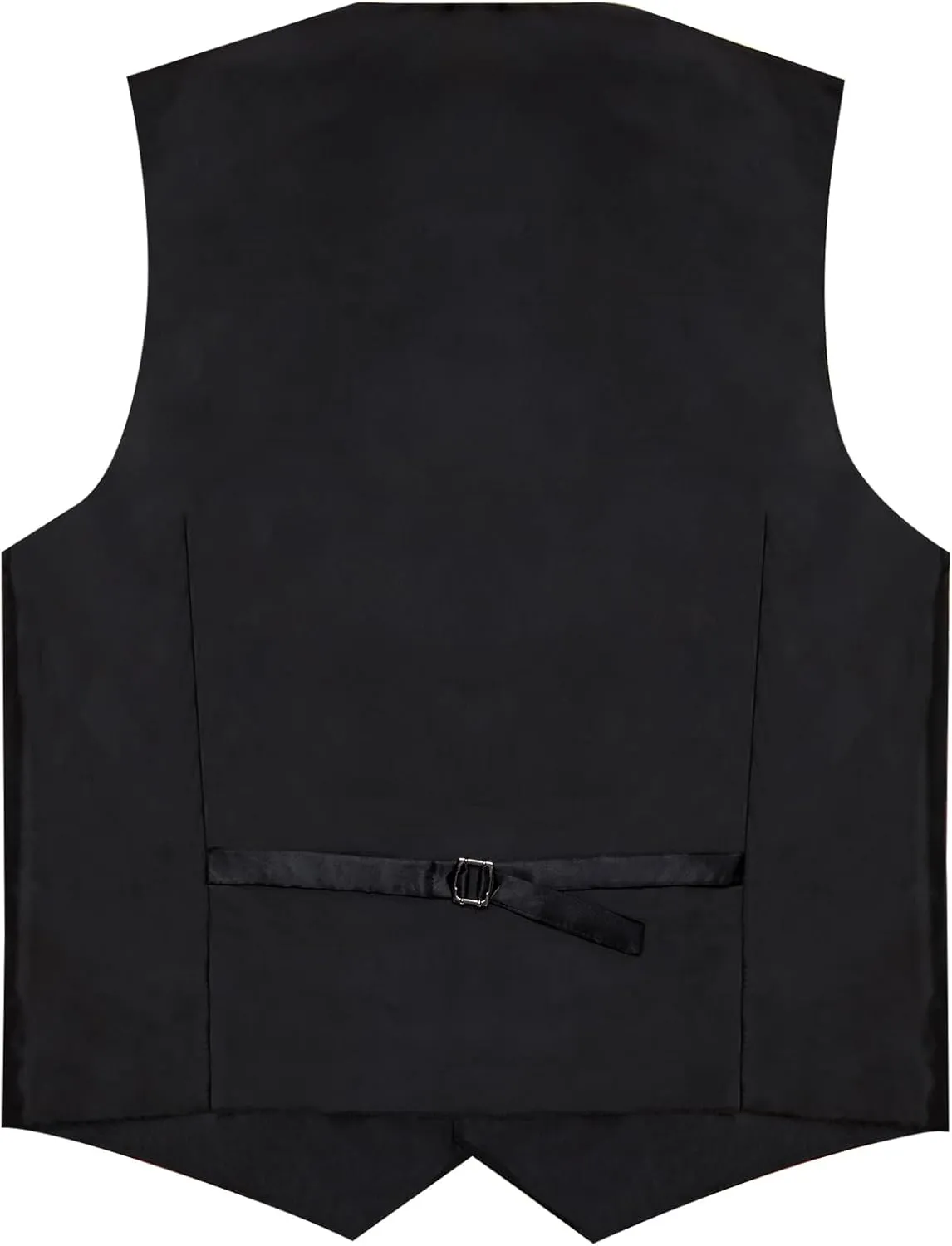 DiBanGu Formal Suit Vest Tie Set for Men Classic Solid Notch Lapel Dress Waistcoat Satin Vest Bowtie for Wedding Party