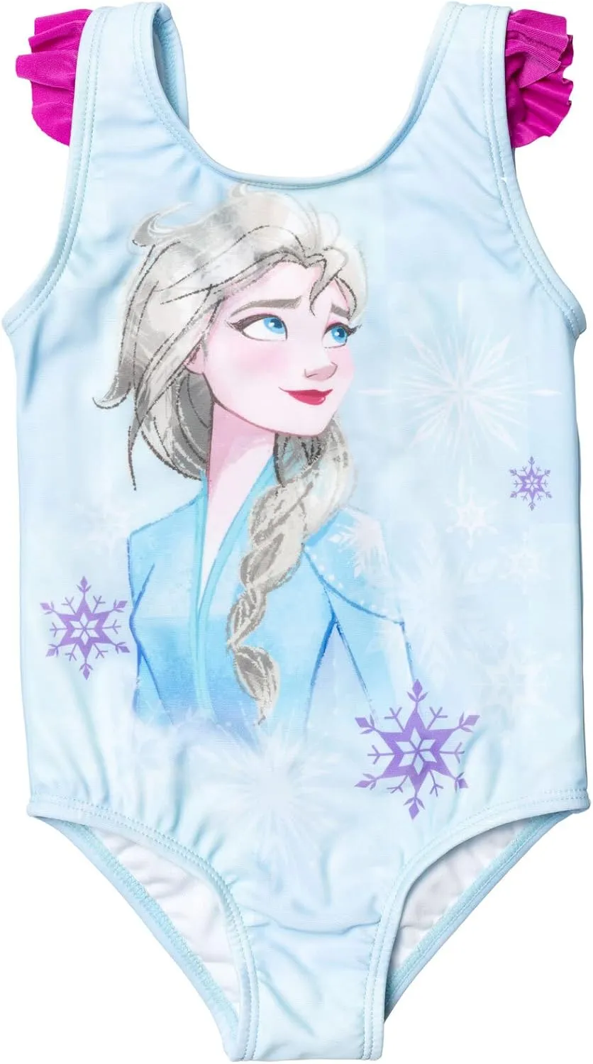 Disney Princess Ariel Frozen Minnie Mouse Girls Mix and Match Multi-Pack Swim Sets UPF 50  Protection Quick Dry
