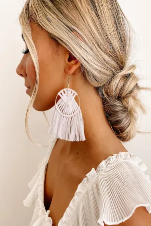 Dream Maker Hoop Earrings (Light Pink)