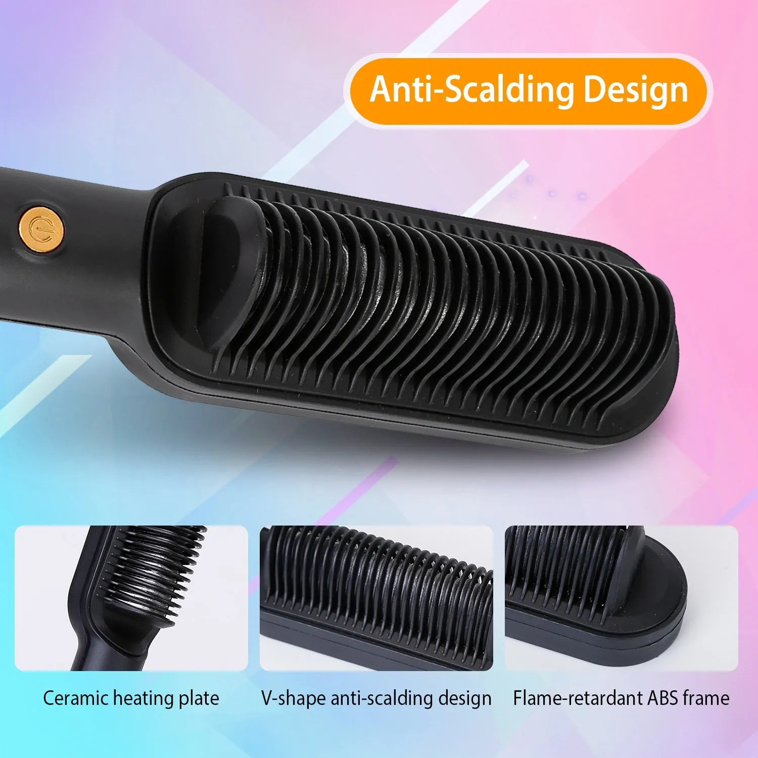 Electric Hair Straightener Brush