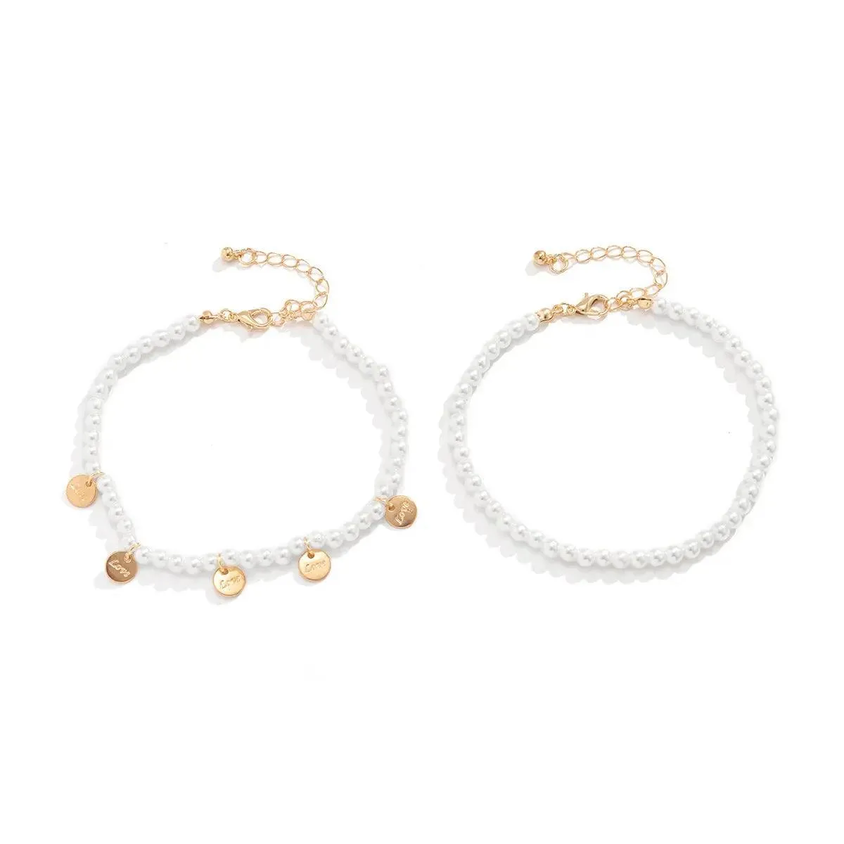 Fashion Pearl Beaded Anklet