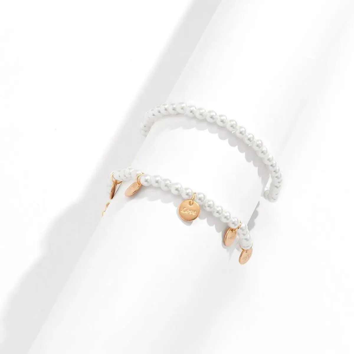 Fashion Pearl Beaded Anklet