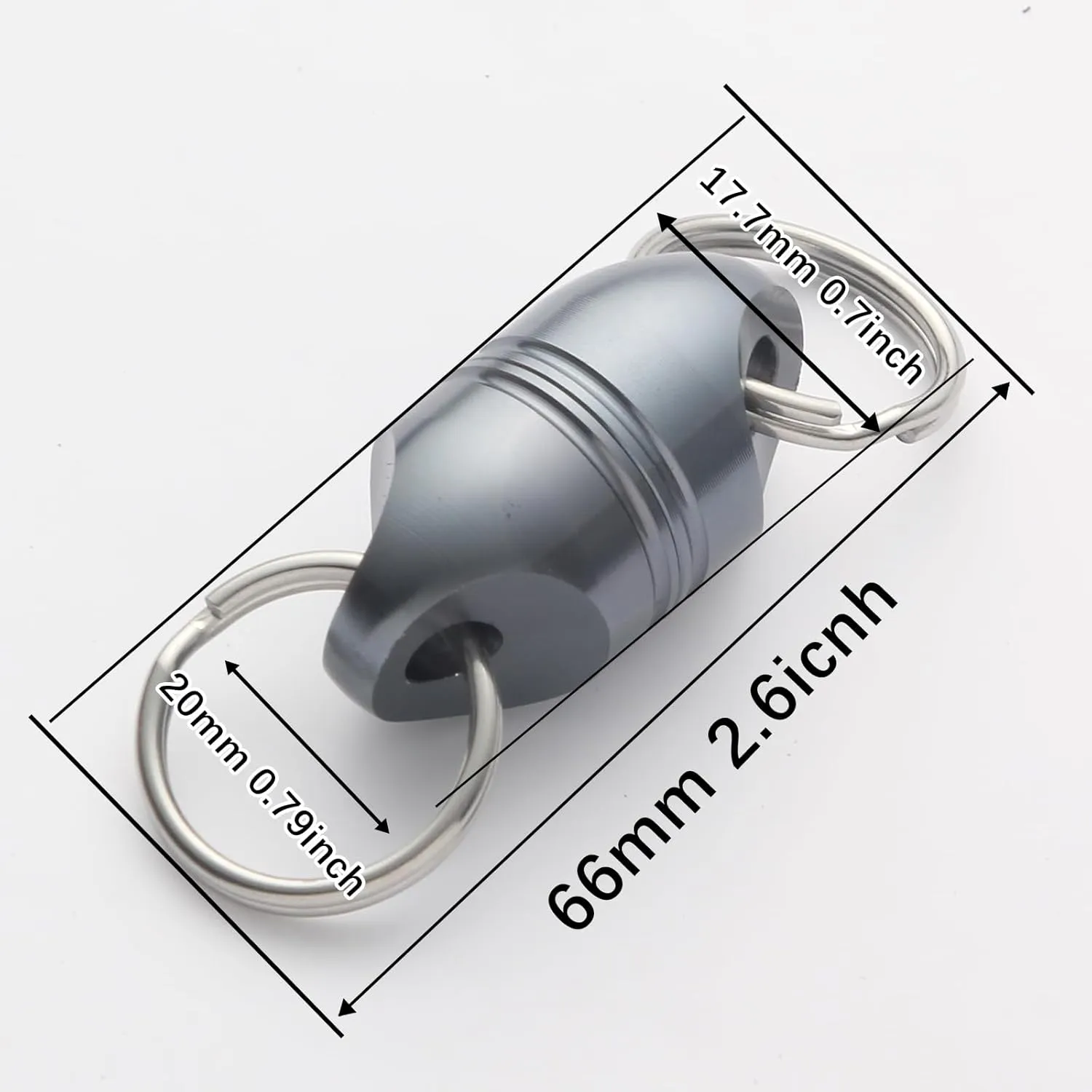 GOODCAT Strongest Magnetic Net Release Magnetic Keychain Fly Fishing Net Retractor Magnet Clip Holder Retractor with Retractable Coiled Lanyard Carabiner