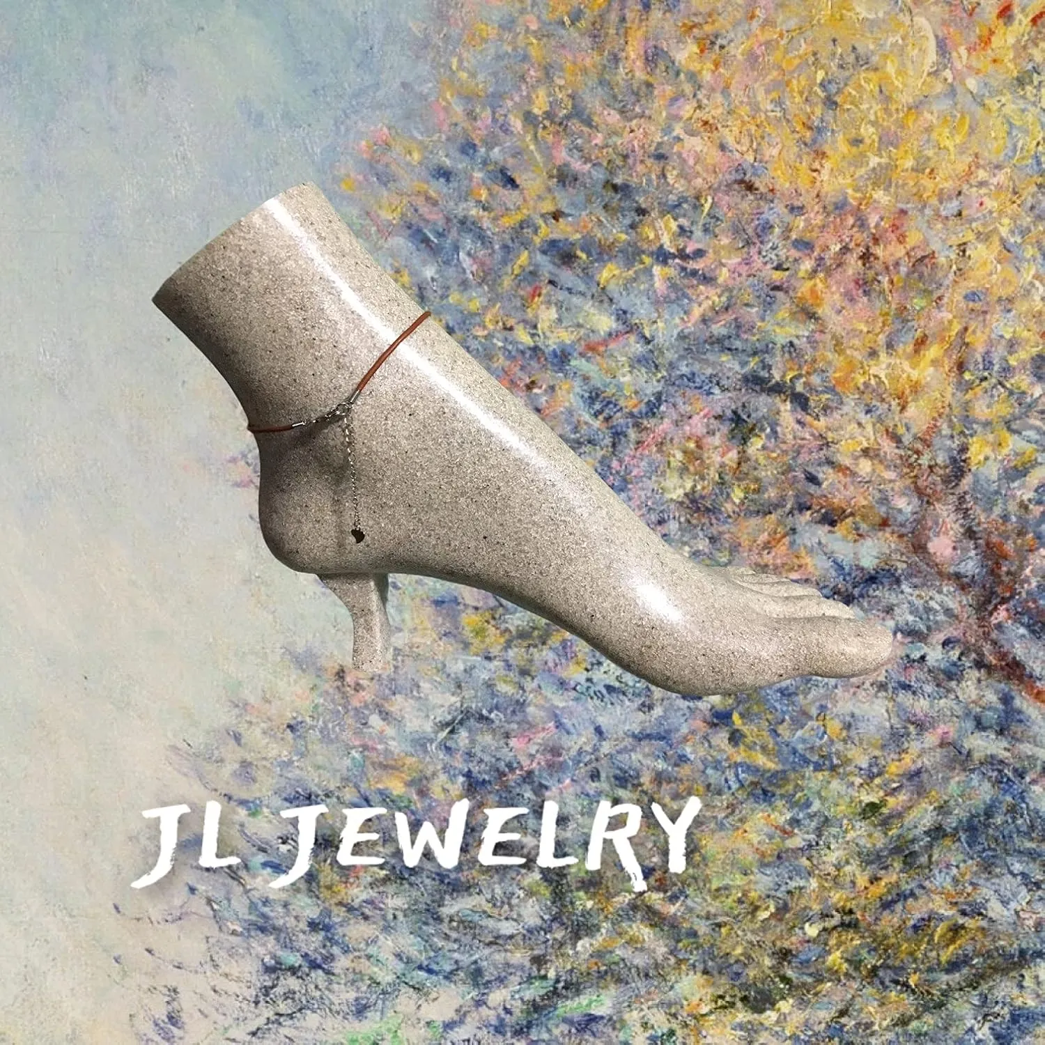 Leather and Pearl Anklet, Adjustable Sterling Silver Chain and Pearl Anklet (#4 Light Brown, 9"/Lobster clasp with extension)