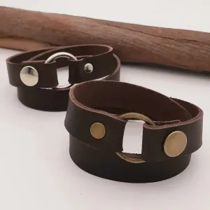 Leather Double Wristband