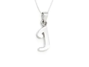 Letter J Pendant - Name Initial Necklace - Personalized Gift