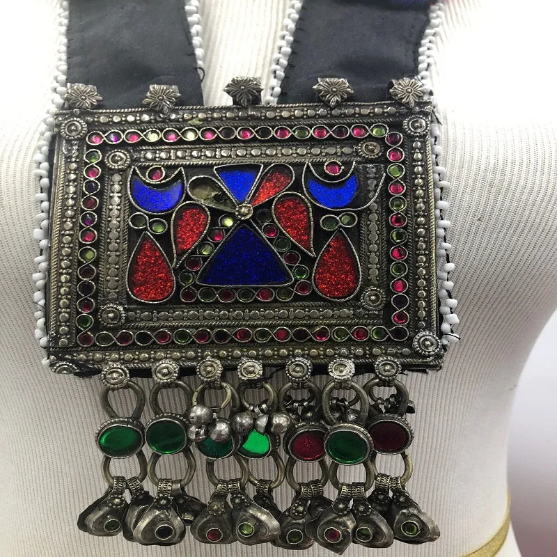 Long Straps Mala Style Pendant Necklace