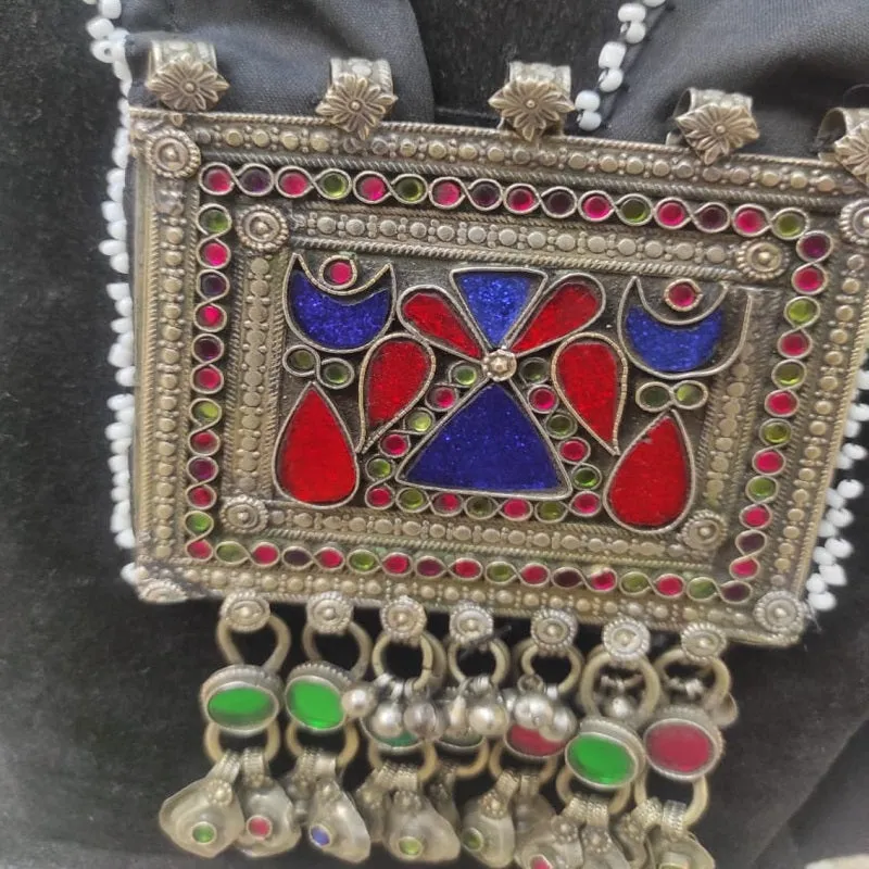 Long Straps Mala Style Pendant Necklace