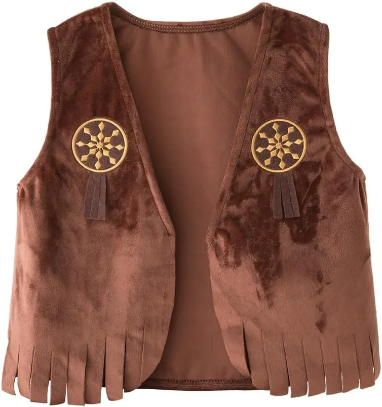 LXKIKMM May's Baby Western Cowboy Style Kids Costume Set Cosplay Costume