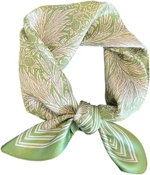 MEISEE 100% Pure Mulberry Silk Scarf 21" Square Scarf Neckerchief Headscarf Breathable Lightweight for Women Gift Packed