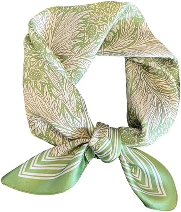 MEISEE 100% Pure Mulberry Silk Scarf 21" Square Scarf Neckerchief Headscarf Breathable Lightweight for Women Gift Packed
