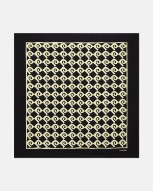 Miani - Printed Silk Scarf - Diamond Check