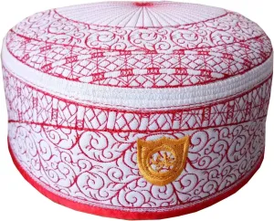 Muslim Kufi Hat ALW010 Islam Men Prayer Skull Cap Headware Ramadan Eid Gift