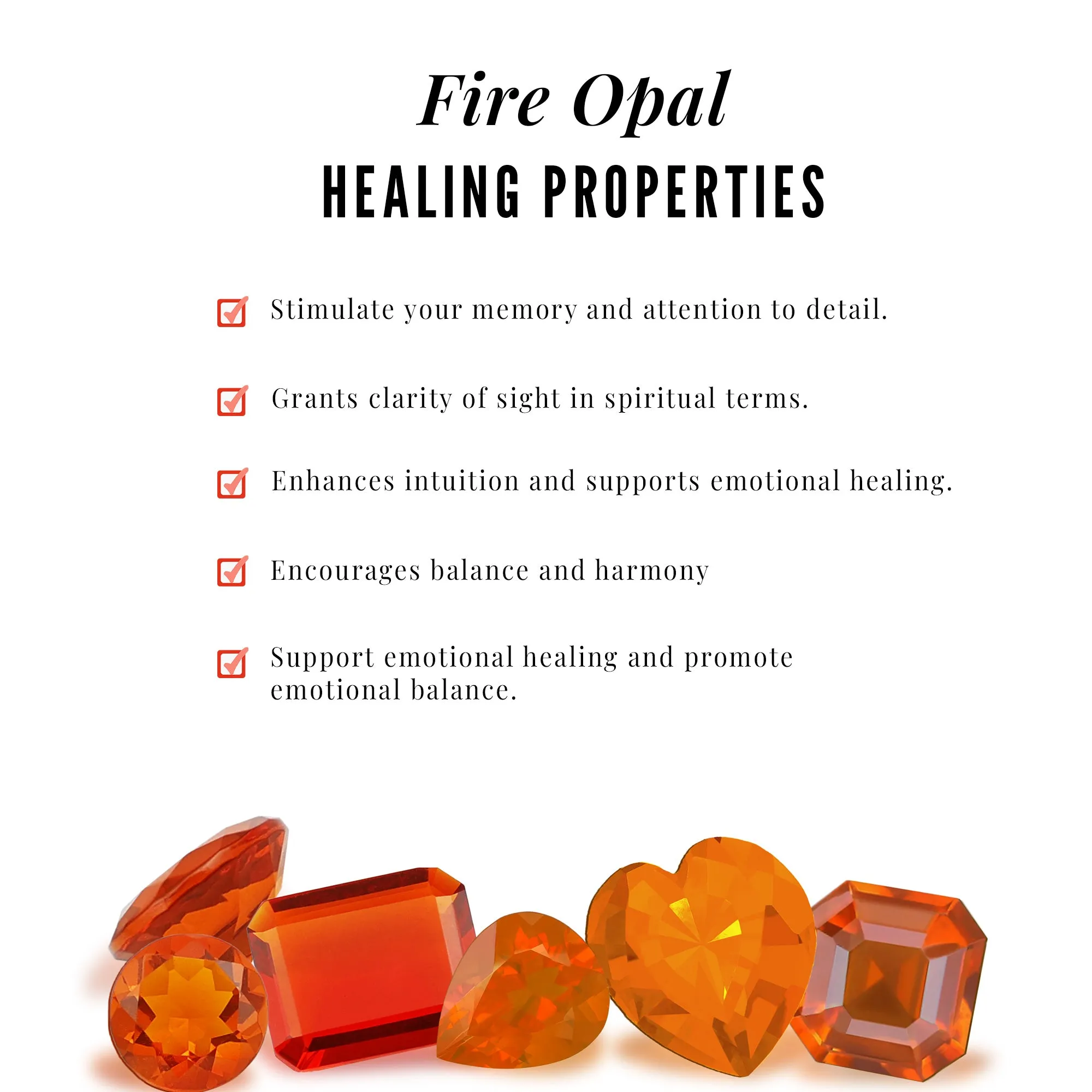 Natural Fire Opal Heart Solitaire Ring Set with Diamond Band