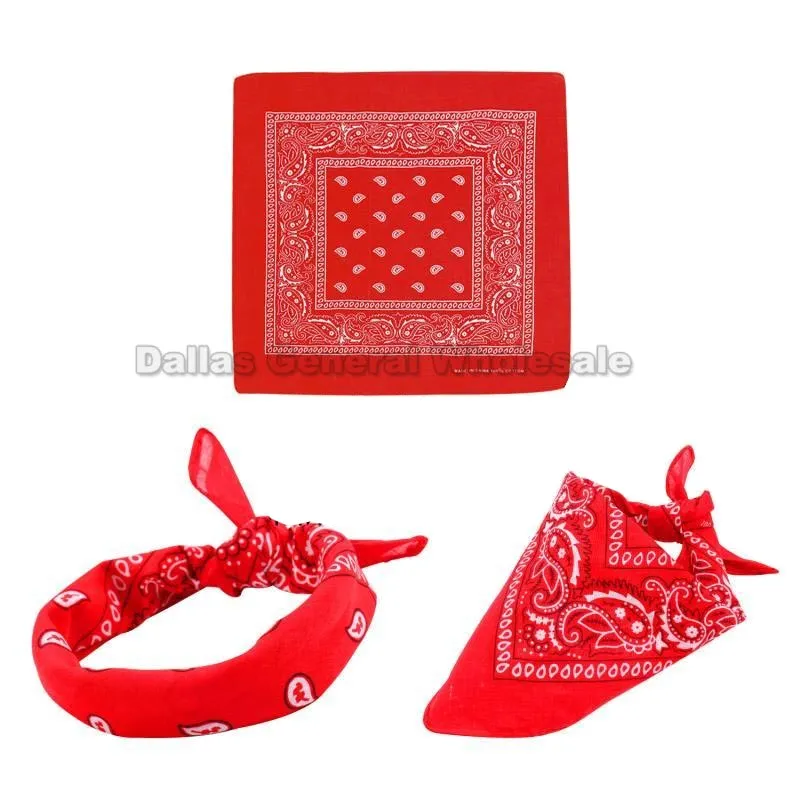 Paisley Print Bandannas Wholesale