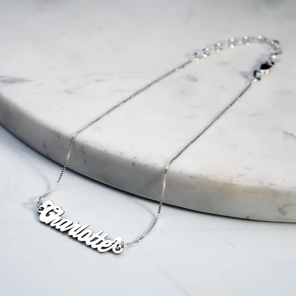PicturesOnGold.com Exclusive Personalized Anklet - Custom Name Available in Silver & Gold