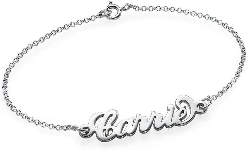 PicturesOnGold.com Exclusive Personalized Anklet - Custom Name Available in Silver & Gold