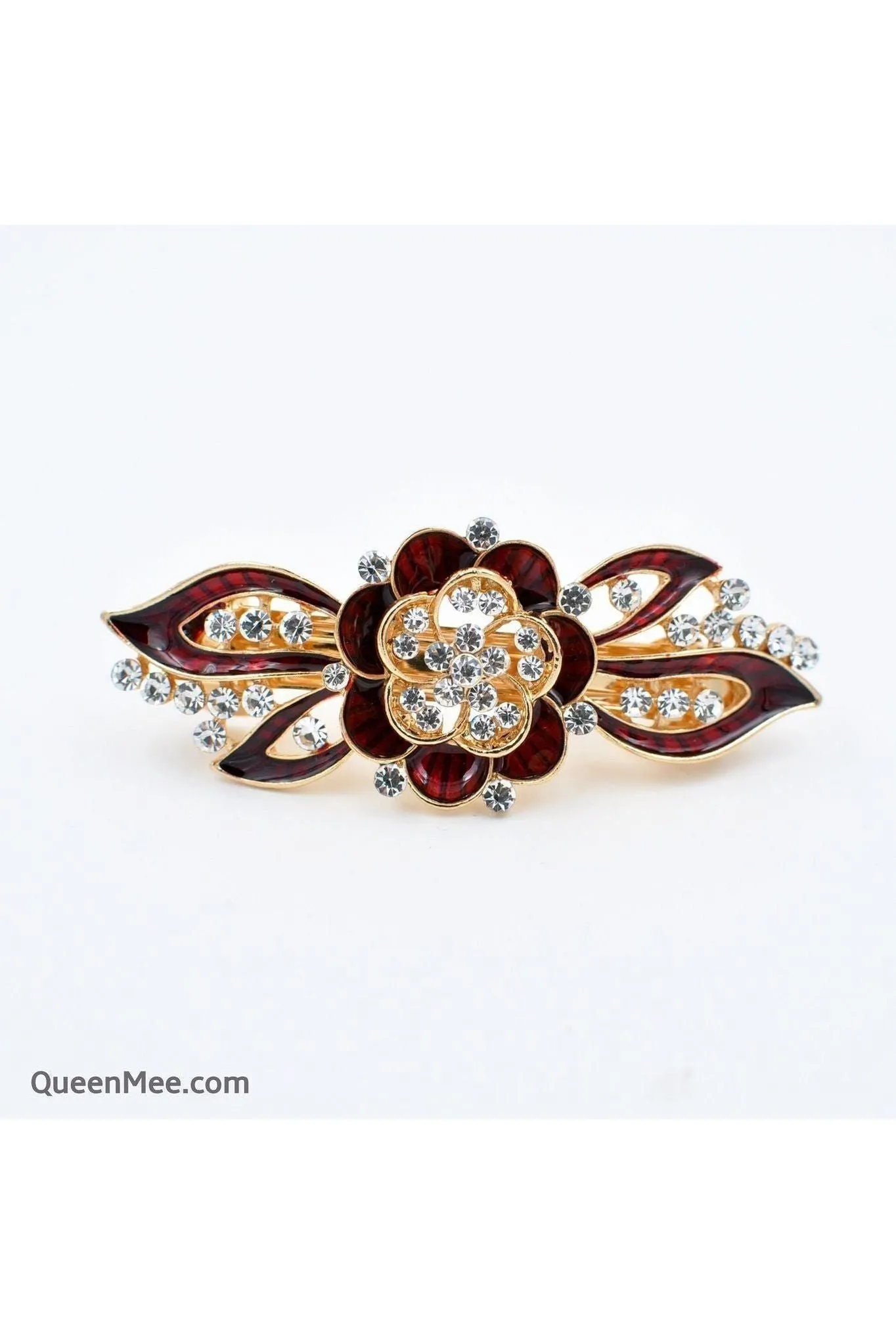 Queenmee Hair Accessories Flower Hair Clip In Enamel