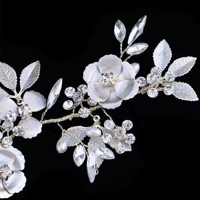 "Amaya" - Pearl and Crystal Bridal Hair Comb