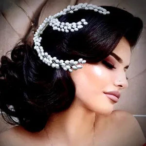 "Loretta" - Pearl Bridal Hair Comb / Vine