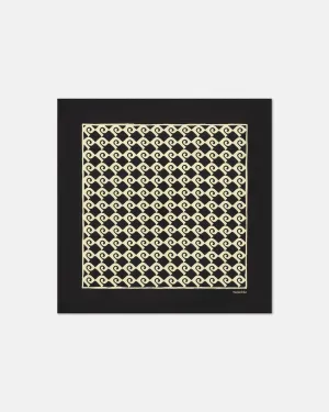 Shoul - Printed Silk Scarf - Diamond Check