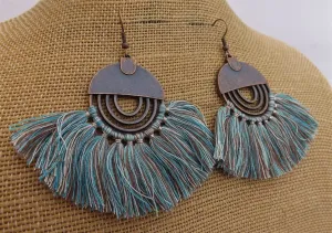 Tassel Copper Tone Boho Earrings