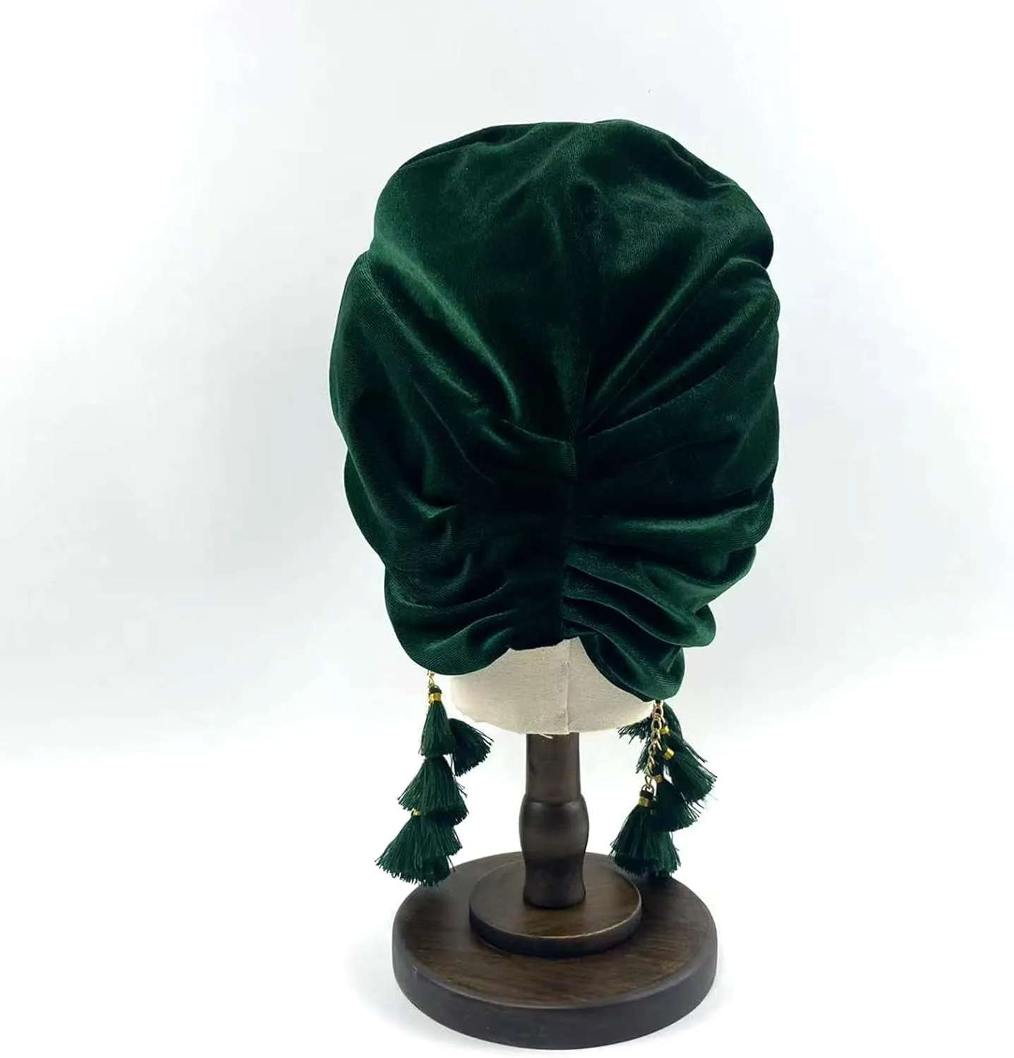 Turban for Women Pre Ted Head Cap Velvet Headwraps Hair Turbans Girls FashionBeanie Tassel Hat Soft