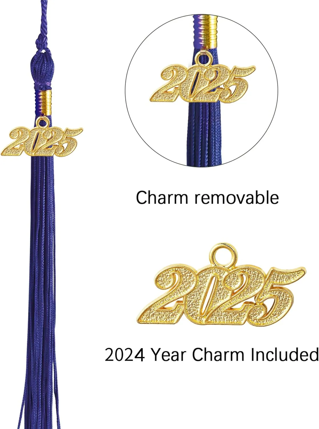 Unisex Adult Matte Graduation Cap Graduation Hat with Tassel Adjustable for High School and College
