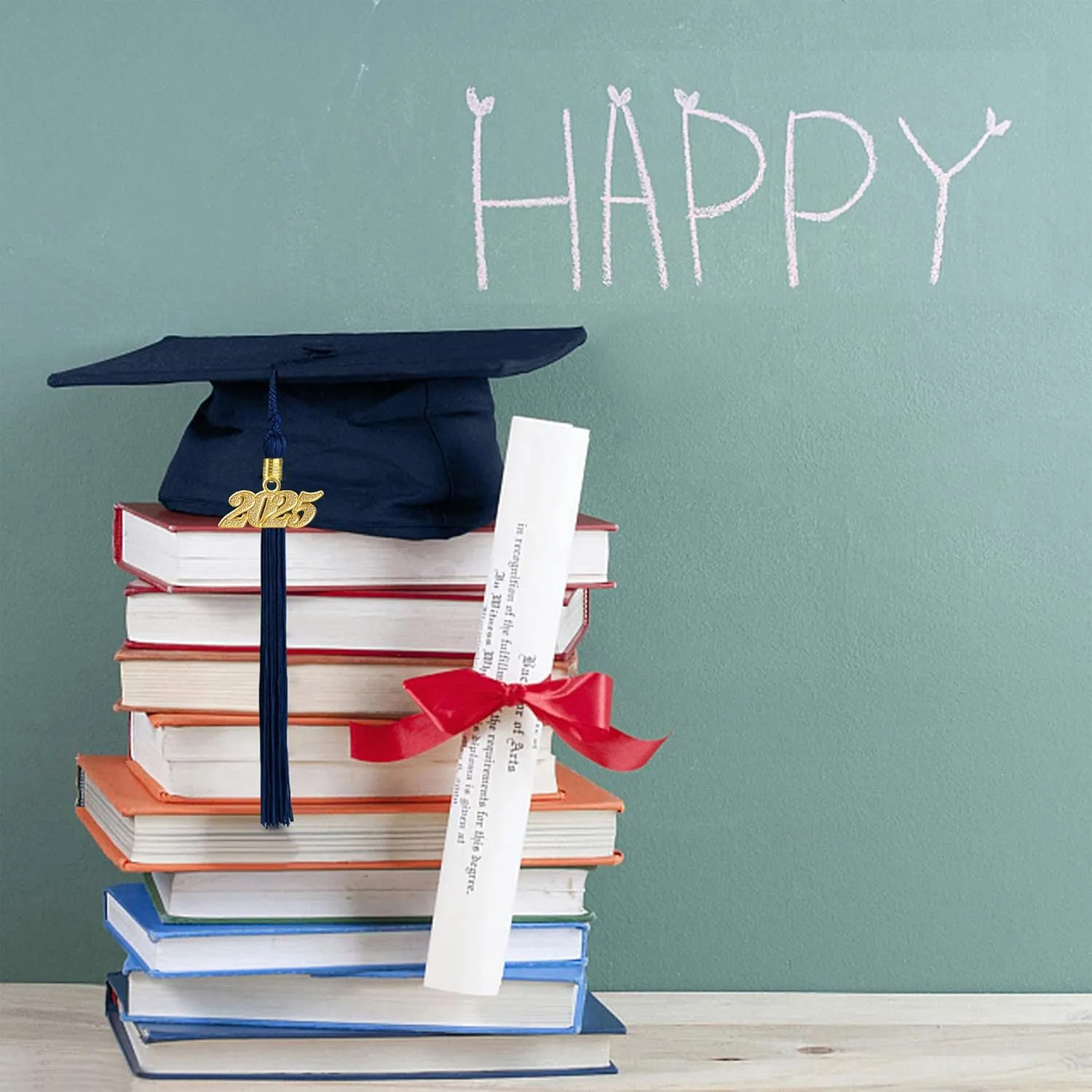Unisex Adult Matte Graduation Cap Graduation Hat with Tassel Adjustable for High School and College