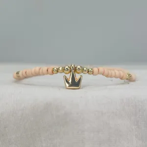 Vibrant Beaded Anklet: Radiant Crown Beaded Summer Anklet