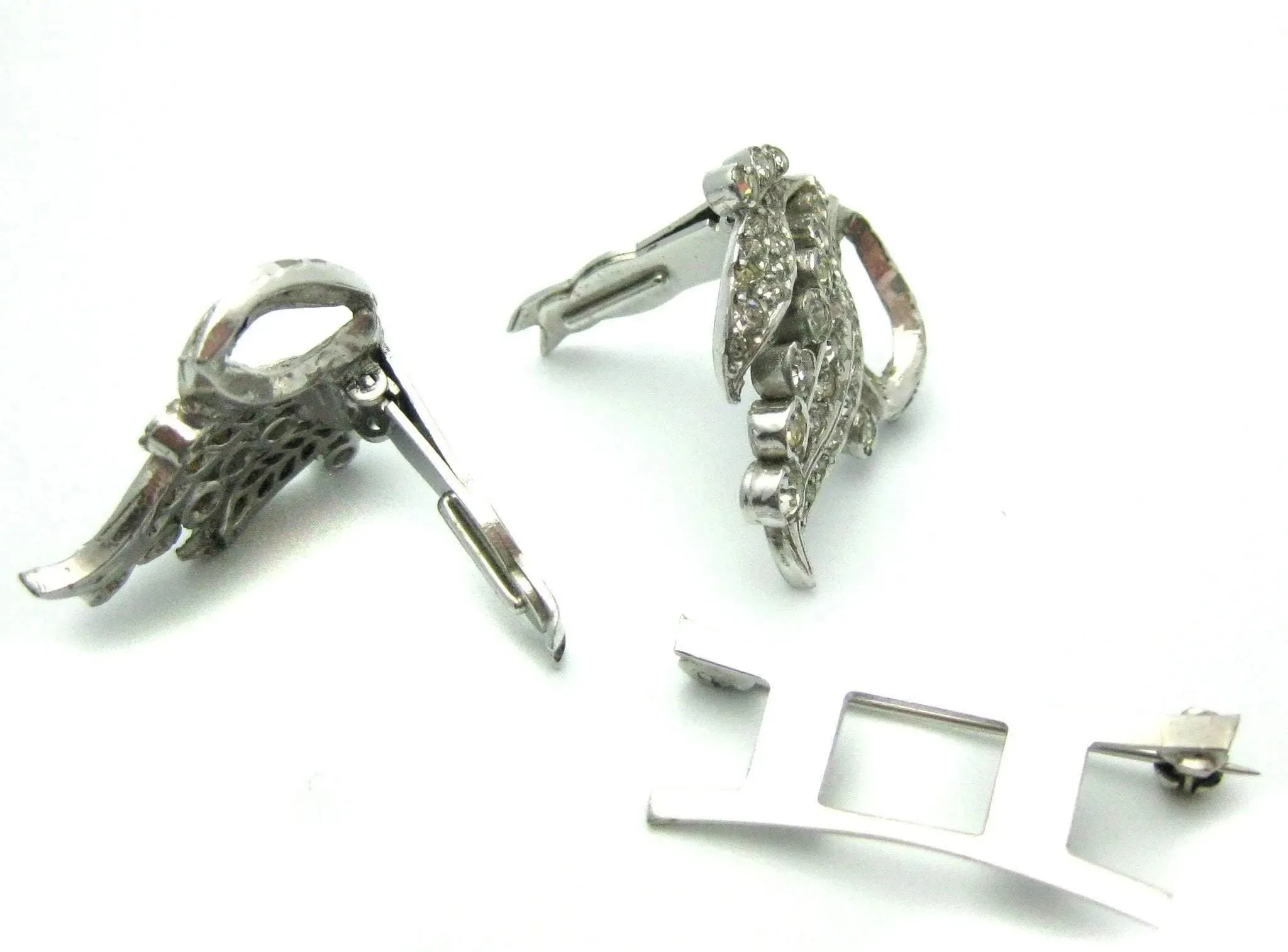 Vintage 1950s Duette Dress Clip Brooch