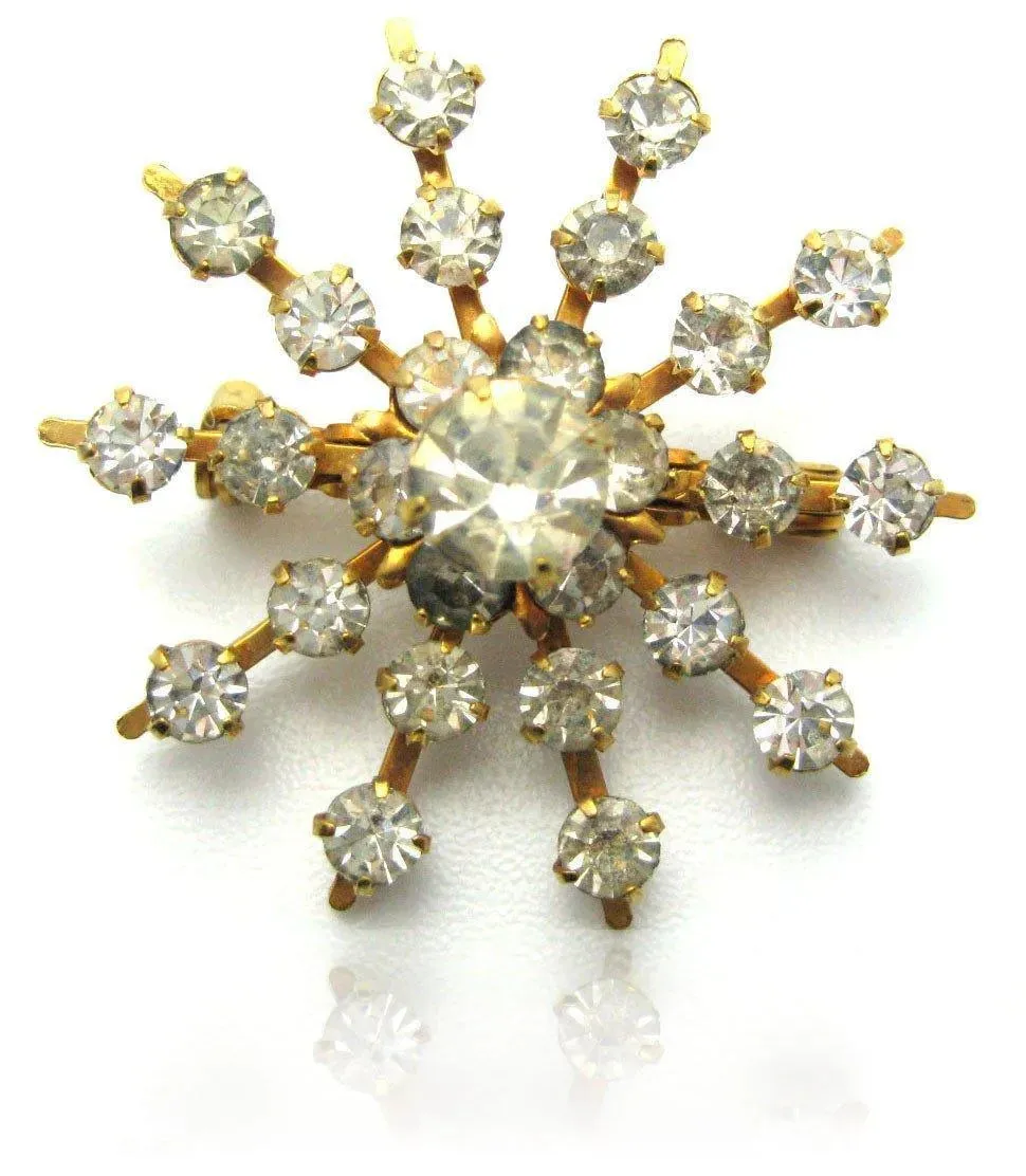 Vintage Gold Star Brooch