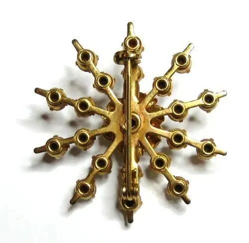 Vintage Gold Star Brooch