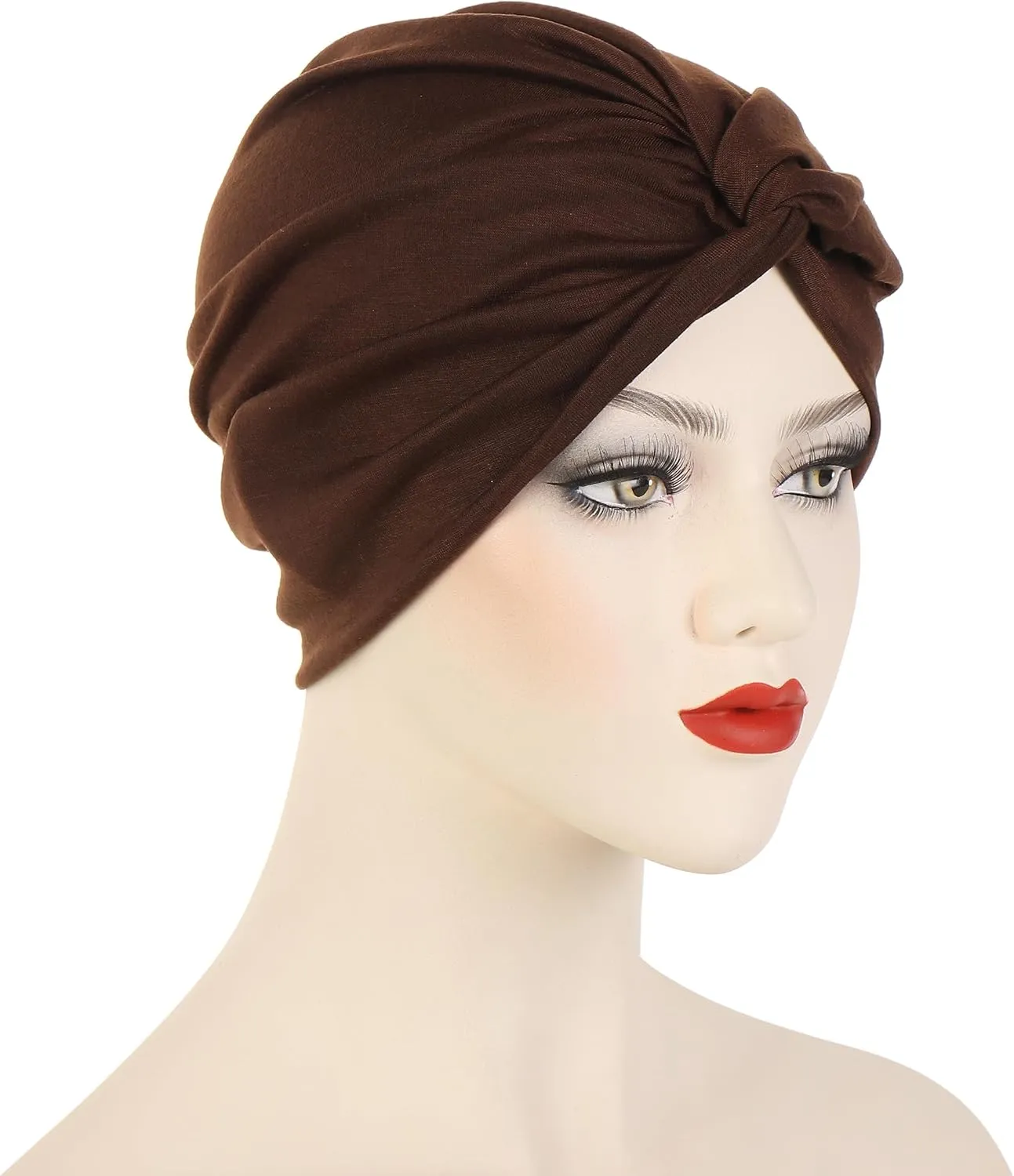 Women's Sleep Turban Pre Tied Cotton Chemo Cap Beanie Turban Headwear for Cancer Patients