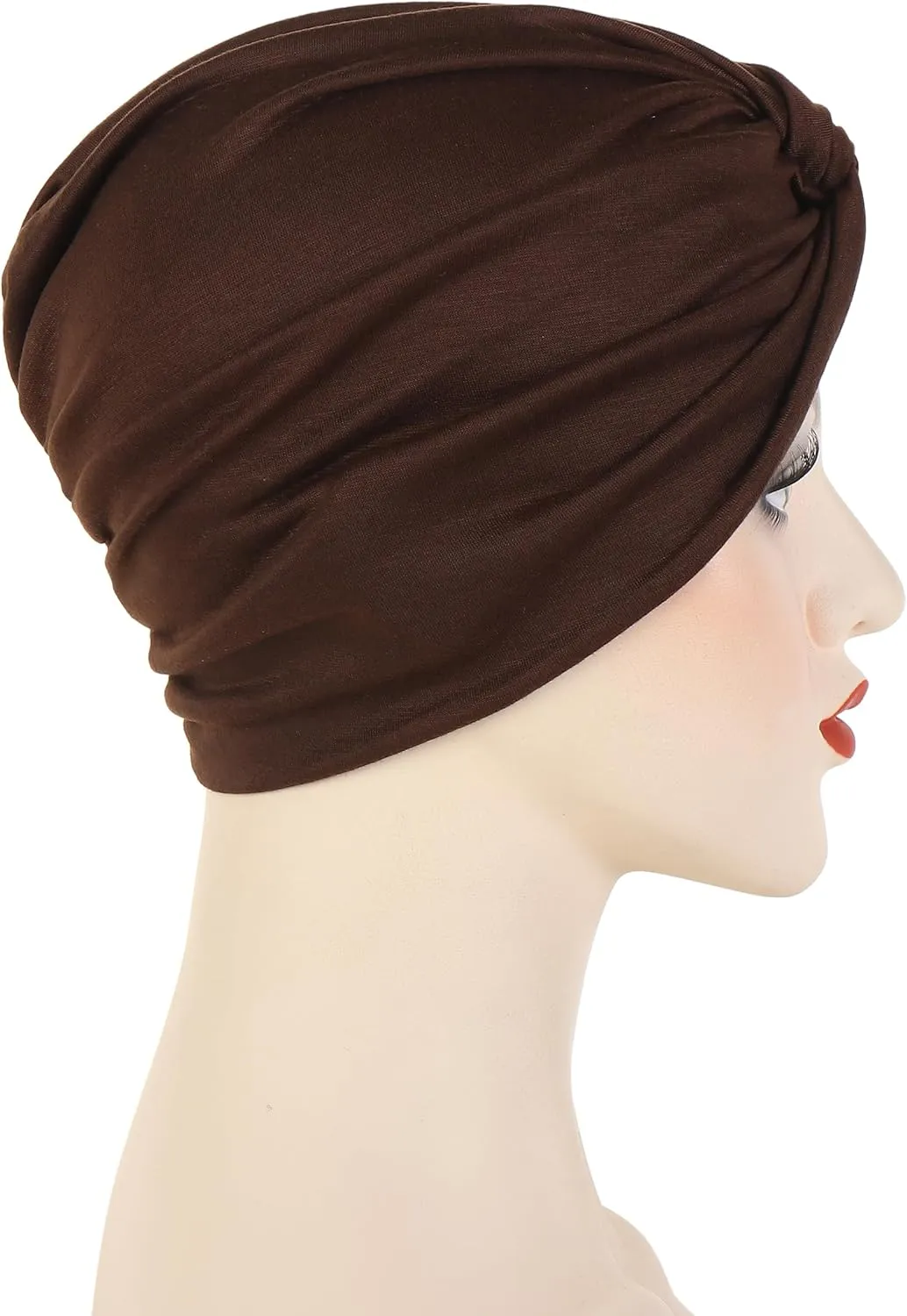 Women's Sleep Turban Pre Tied Cotton Chemo Cap Beanie Turban Headwear for Cancer Patients