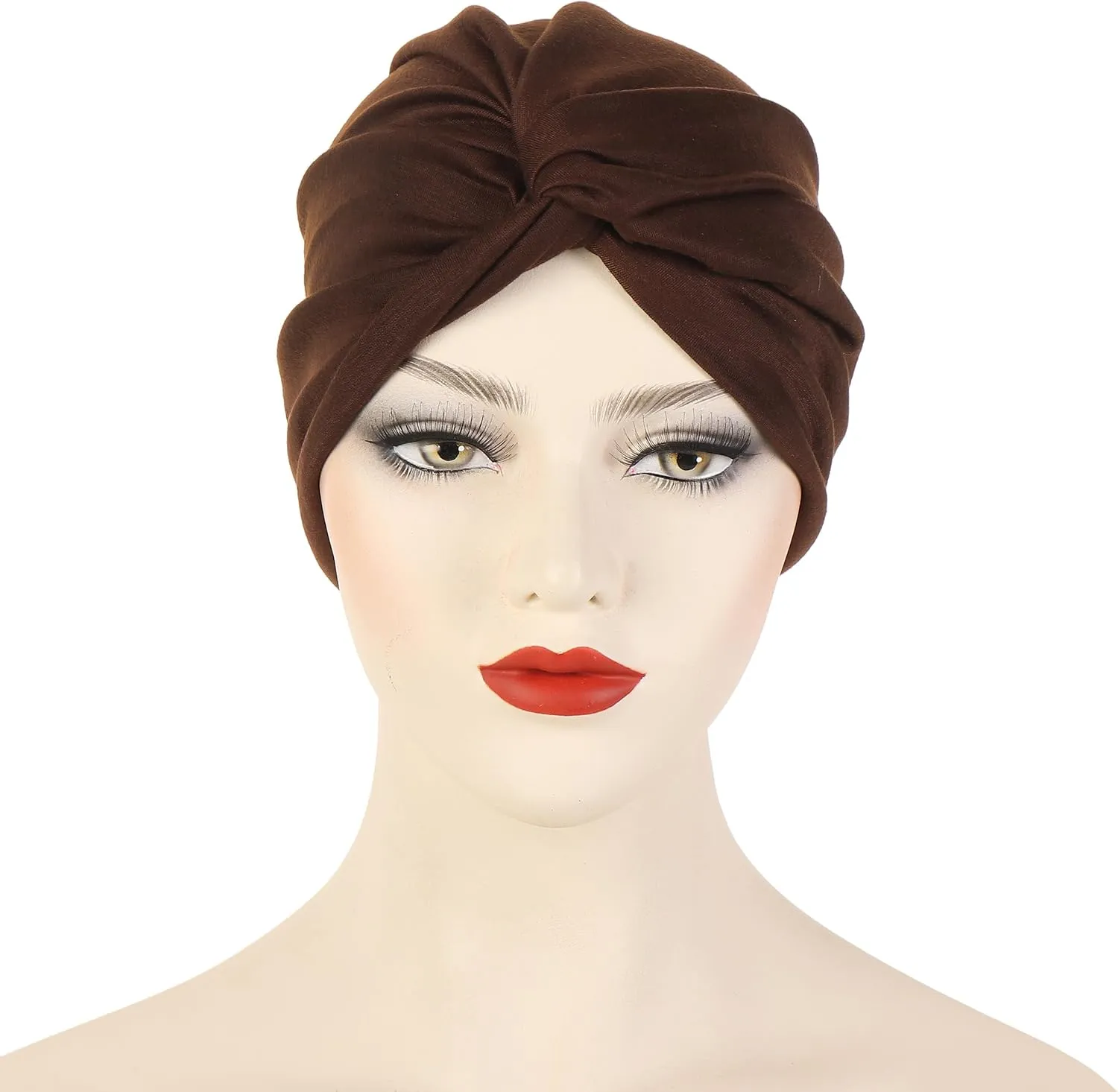Women's Sleep Turban Pre Tied Cotton Chemo Cap Beanie Turban Headwear for Cancer Patients