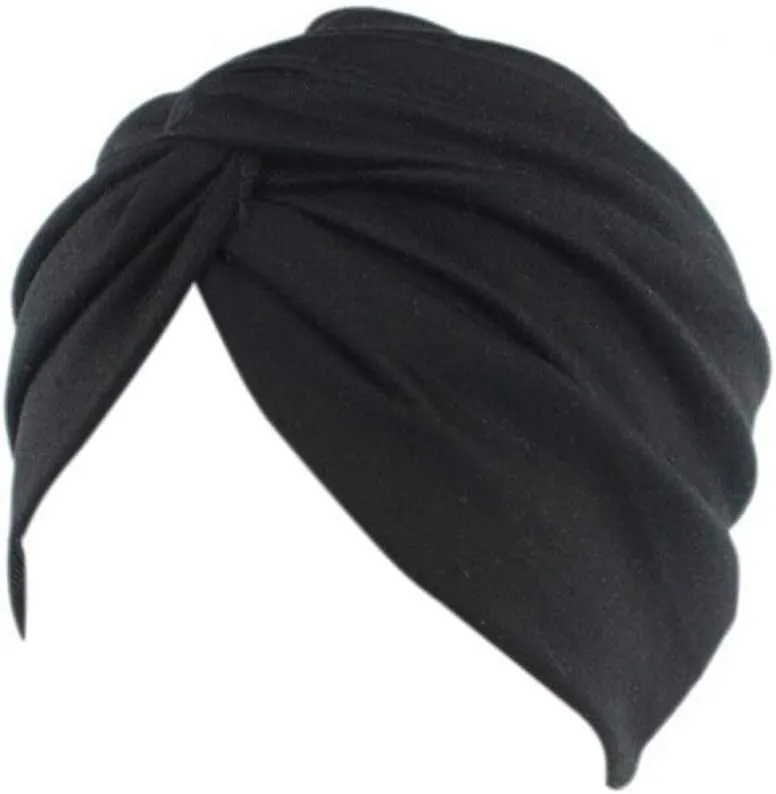 Women's Sleep Turban Pre Tied Cotton Chemo Cap Beanie Turban Headwear for Cancer Patients