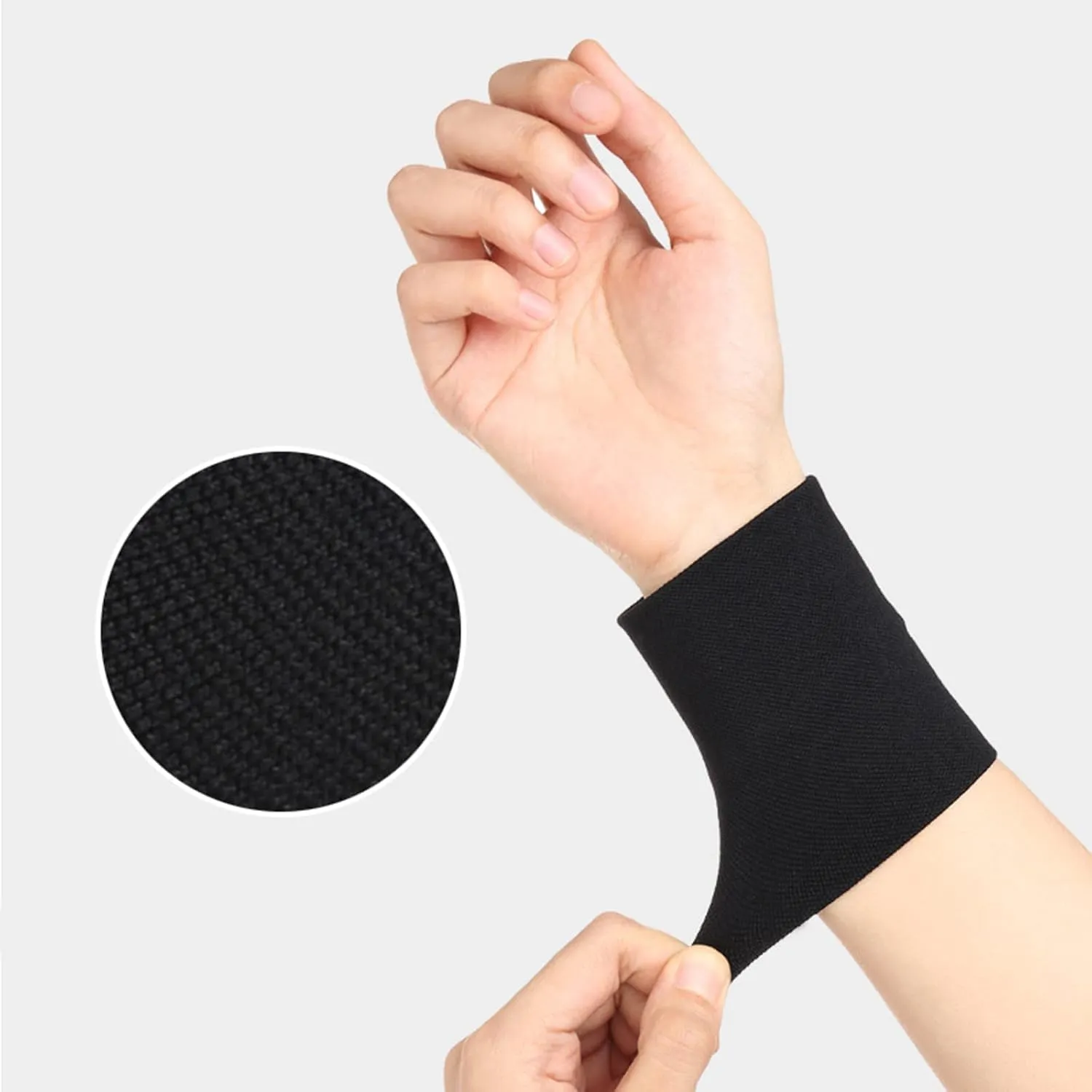 Zittop Forearm Tattoo Cover Up Wrist Brace Compression Sleeve Carpal Tunnel (1 pcs) (M, Black)
